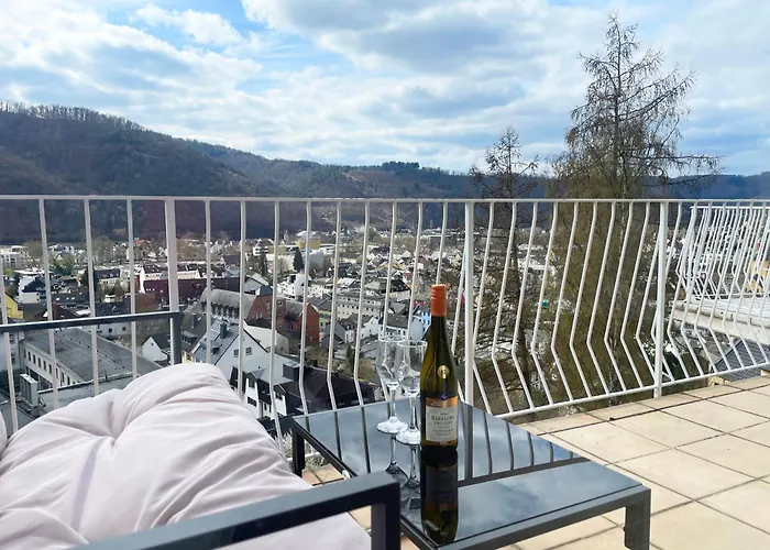 Lahnblick Und Stadtblick Mit Balkon